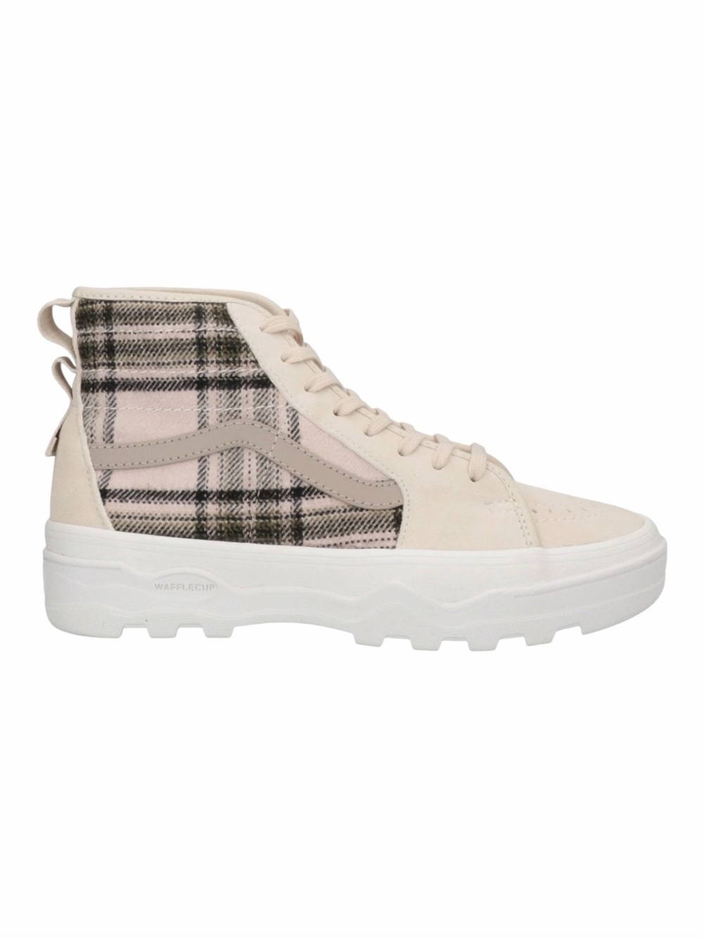 Vans Sentry Unisex Sk8 Hi WC Plaid Sneakers.